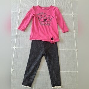 Jumping Beans & WonderKids Toddler Girl Outfit – “Daddy’s Princess” Top